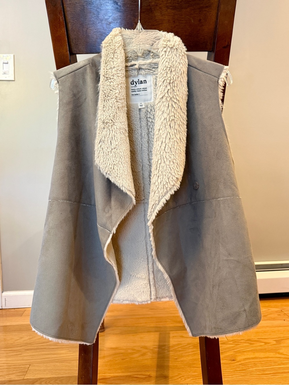 dylan Taupe and Cream Faux-Vest